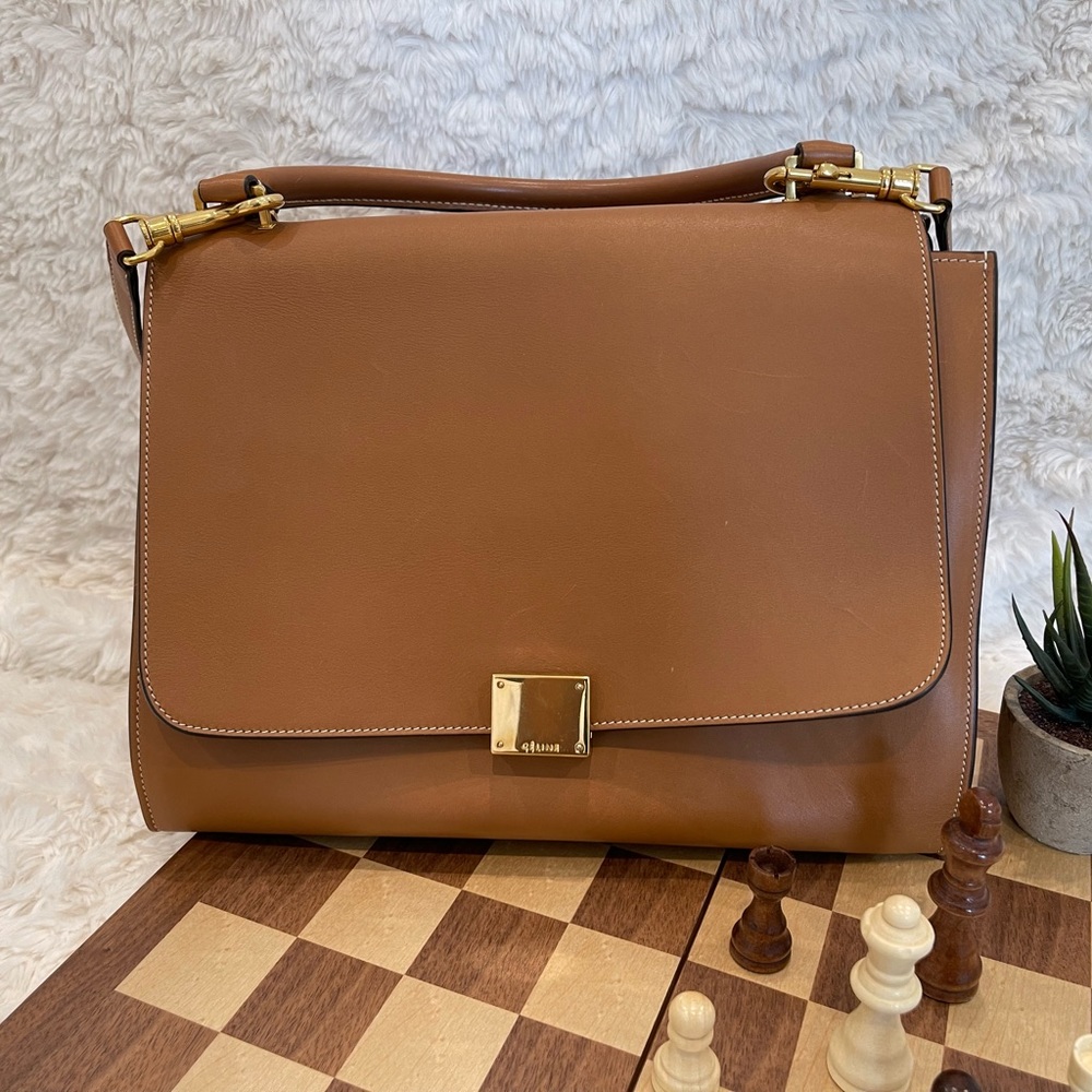 Celine tan brown Trapeze bag